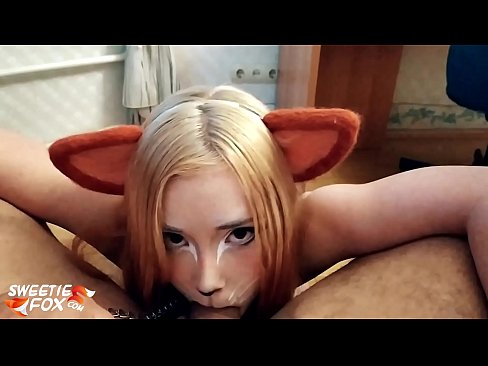 ❤️ Kitsune ngulu kontol lan cum ing dheweke tutuk ️ Video seks ing kita ☑